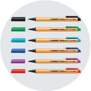 The STABILO GREENpoint fibre-tip sign pen – Wallet of 4 | STABILO
